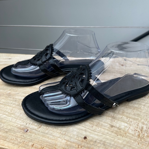 Circus by Sam Edelman Black Slip-On Sandals | Summer Beach Casual | Size 9 - Picture 10 of 14